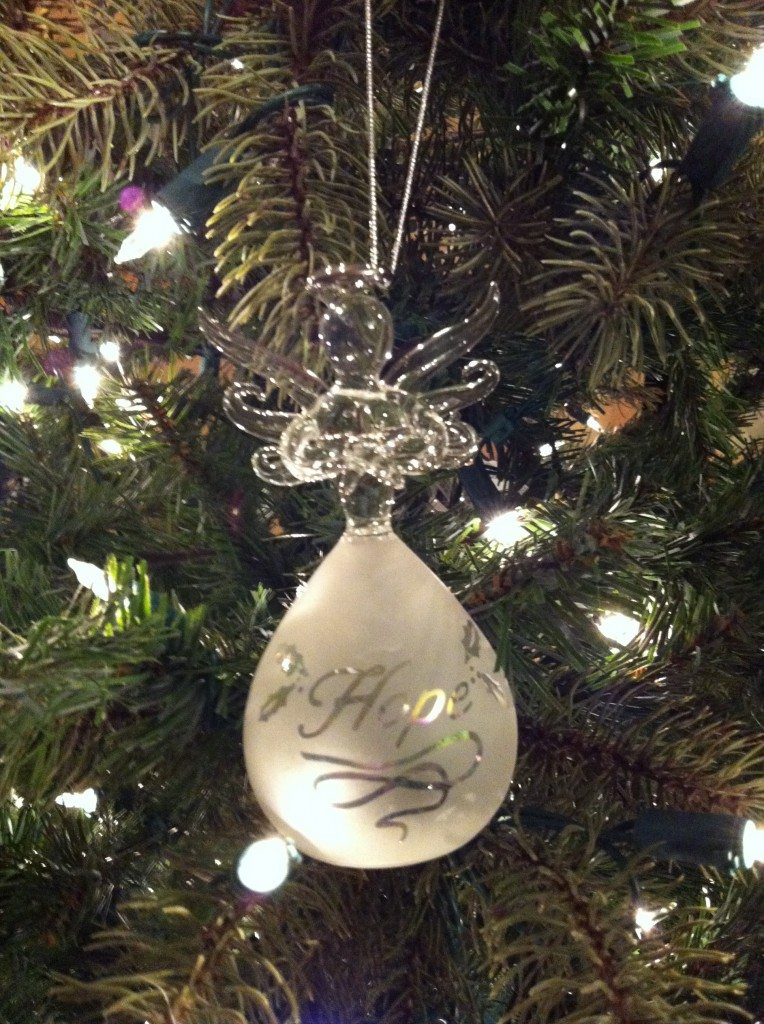 Angel of Hope Christmas Ornament