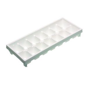 white ice cube tray