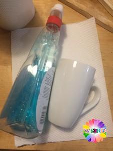 Clean Mug with Glass Cleaner