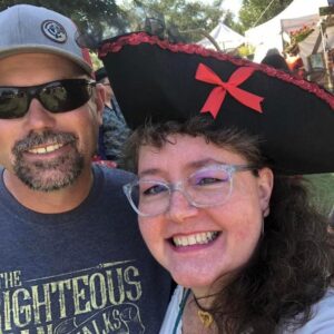 Raylene and hubby at RenFest in Carlsbad NM 2022